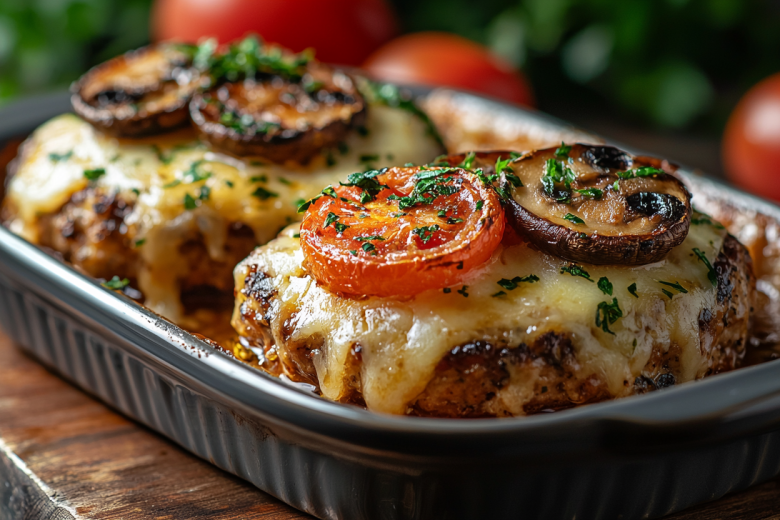 Сочные куриные биточки под сырной шапкой с сюрпризом: никакой сухости!