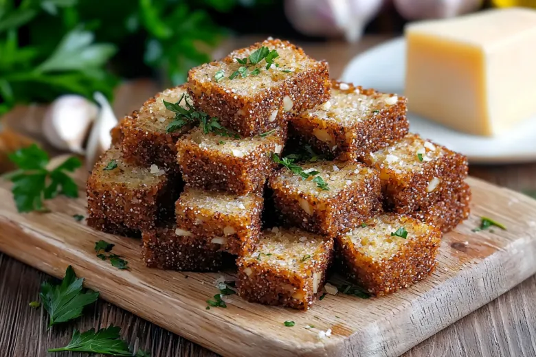 Эти гренки вкуснее любых других! Для любителей бородинского хлеба самое то! С чесночком и сыром